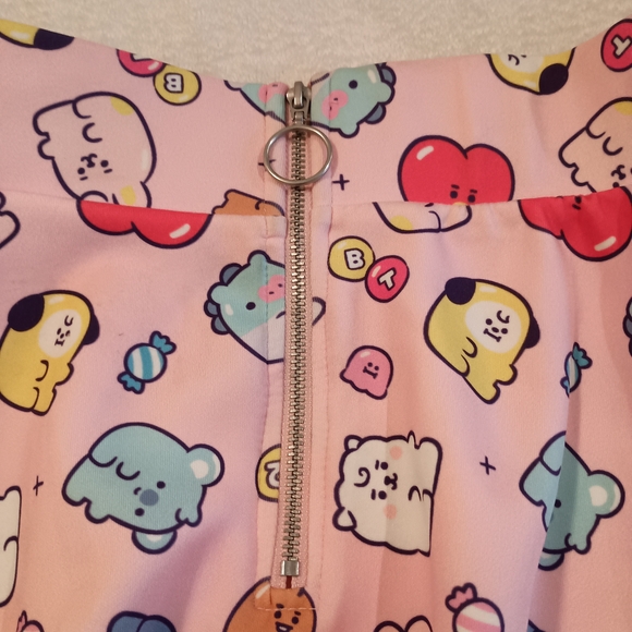 BT21 Jelly Candy Zipper Skater Style Skirt Women's Size 2X - Picture 3 of 11